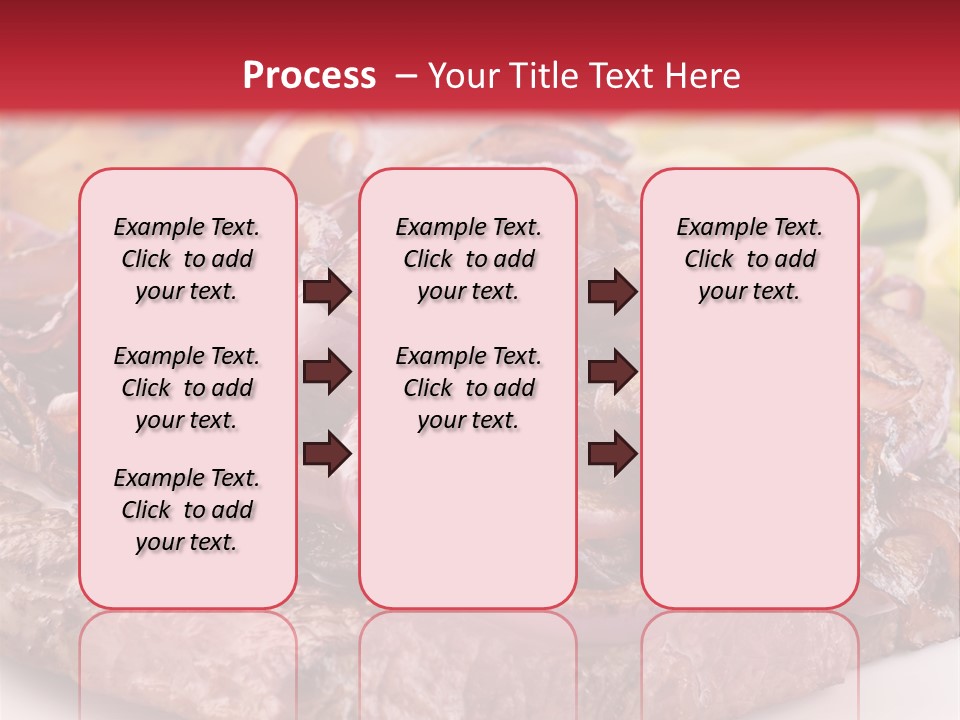 A Plate Of Food With Meat And Vegetables On It PowerPoint Template