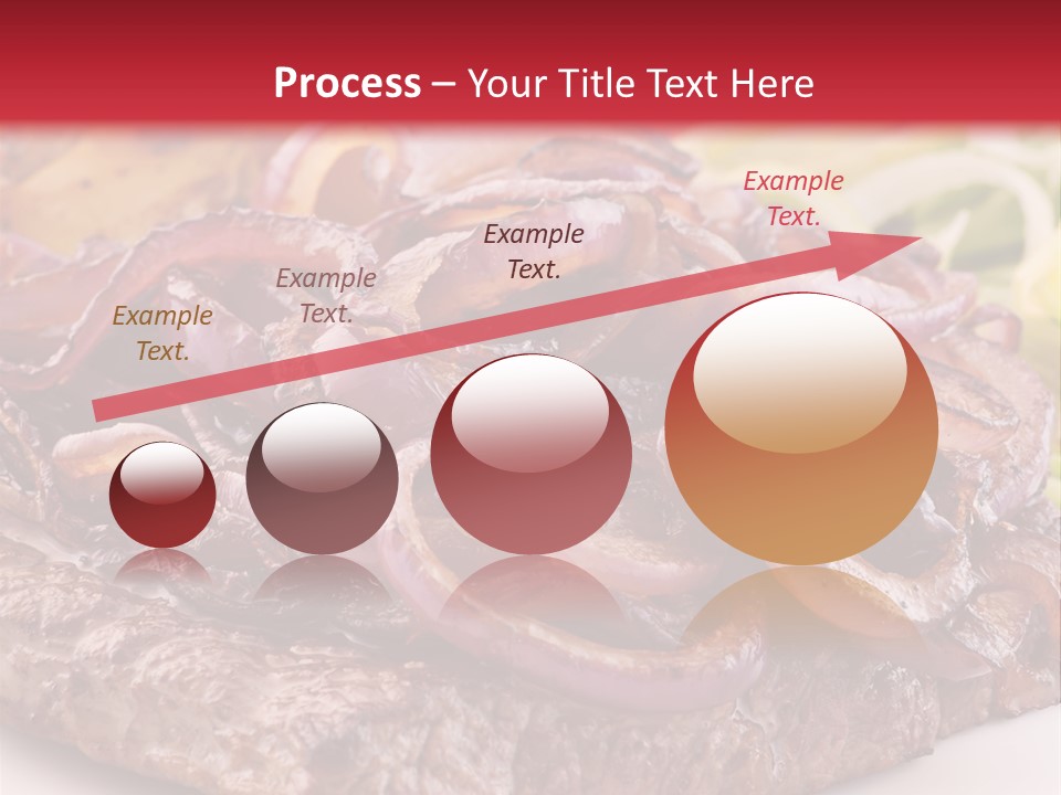 A Plate Of Food With Meat And Vegetables On It PowerPoint Template