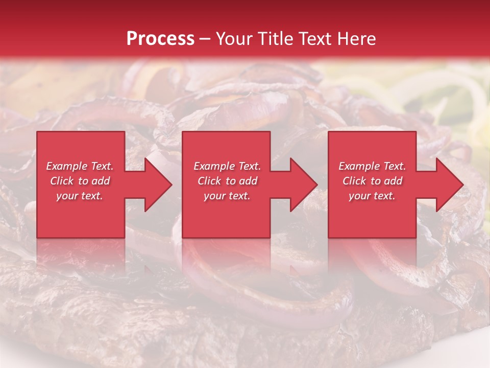 A Plate Of Food With Meat And Vegetables On It PowerPoint Template