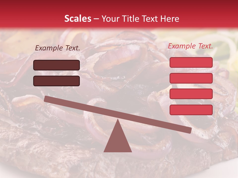 A Plate Of Food With Meat And Vegetables On It PowerPoint Template
