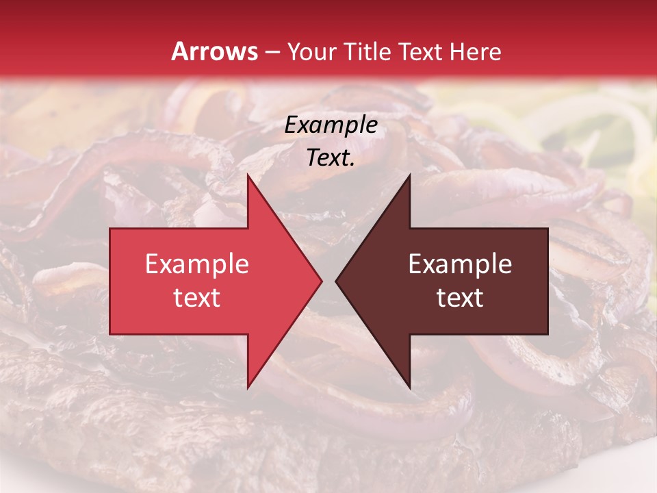 A Plate Of Food With Meat And Vegetables On It PowerPoint Template