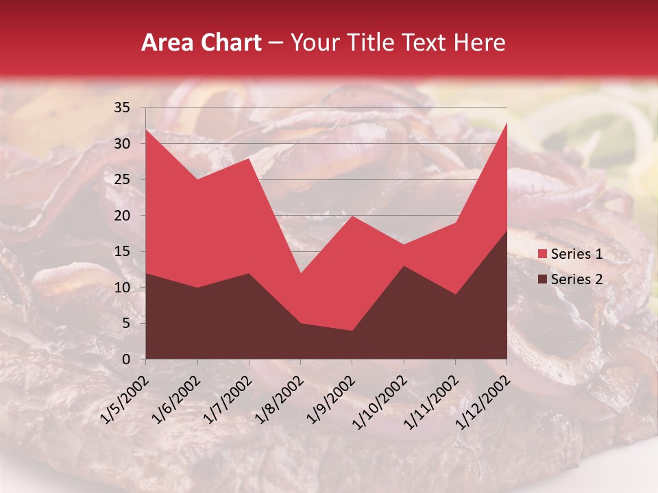 A Plate Of Food With Meat And Vegetables On It PowerPoint Template