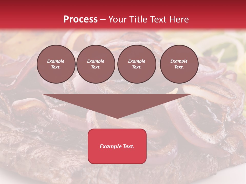 A Plate Of Food With Meat And Vegetables On It PowerPoint Template
