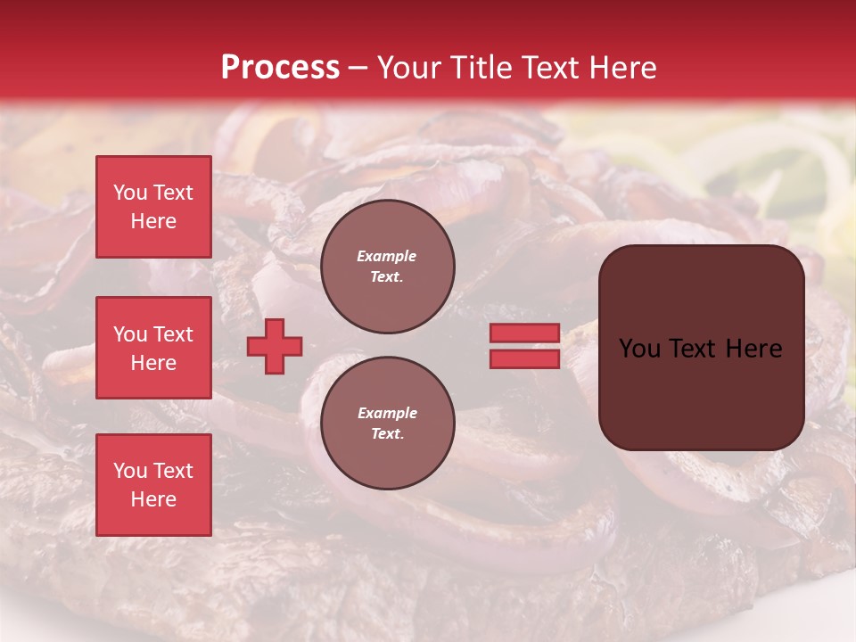 A Plate Of Food With Meat And Vegetables On It PowerPoint Template