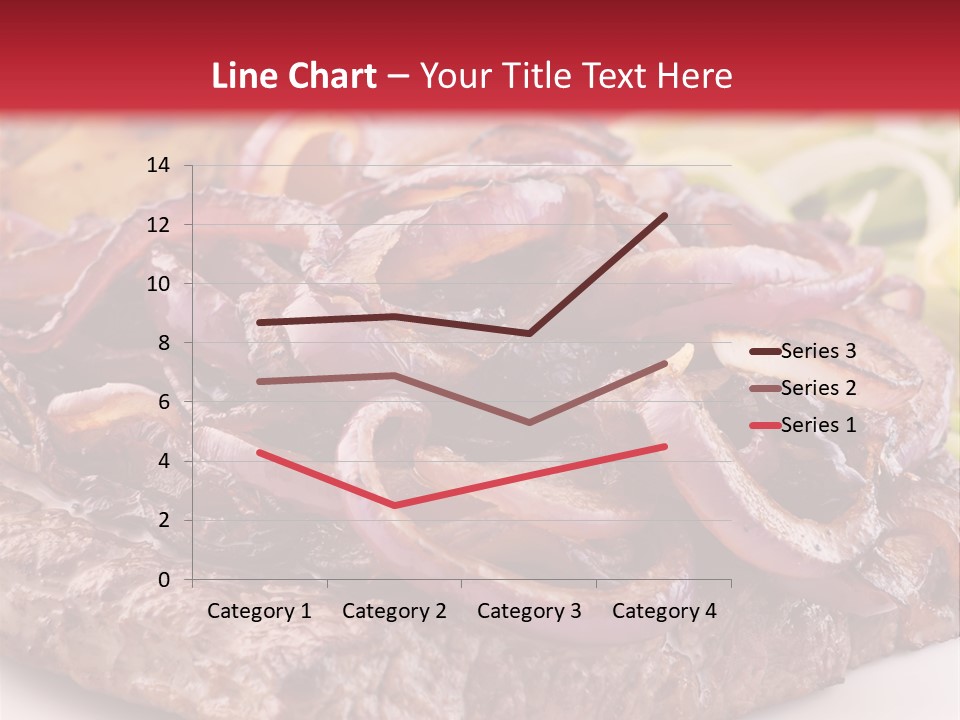 A Plate Of Food With Meat And Vegetables On It PowerPoint Template