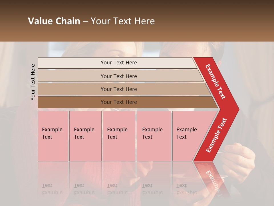 A Man And A Woman Eating Food From A Plate PowerPoint Template