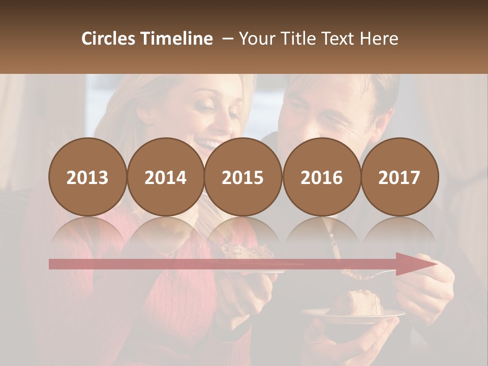 A Man And A Woman Eating Food From A Plate PowerPoint Template