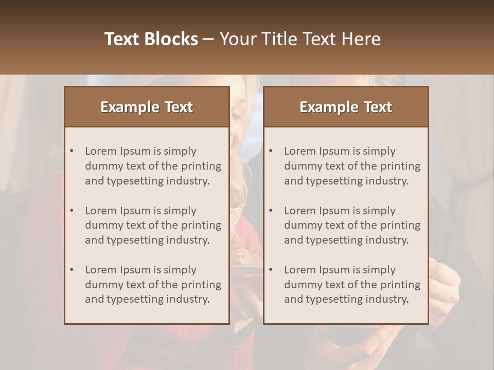 A Man And A Woman Eating Food From A Plate PowerPoint Template
