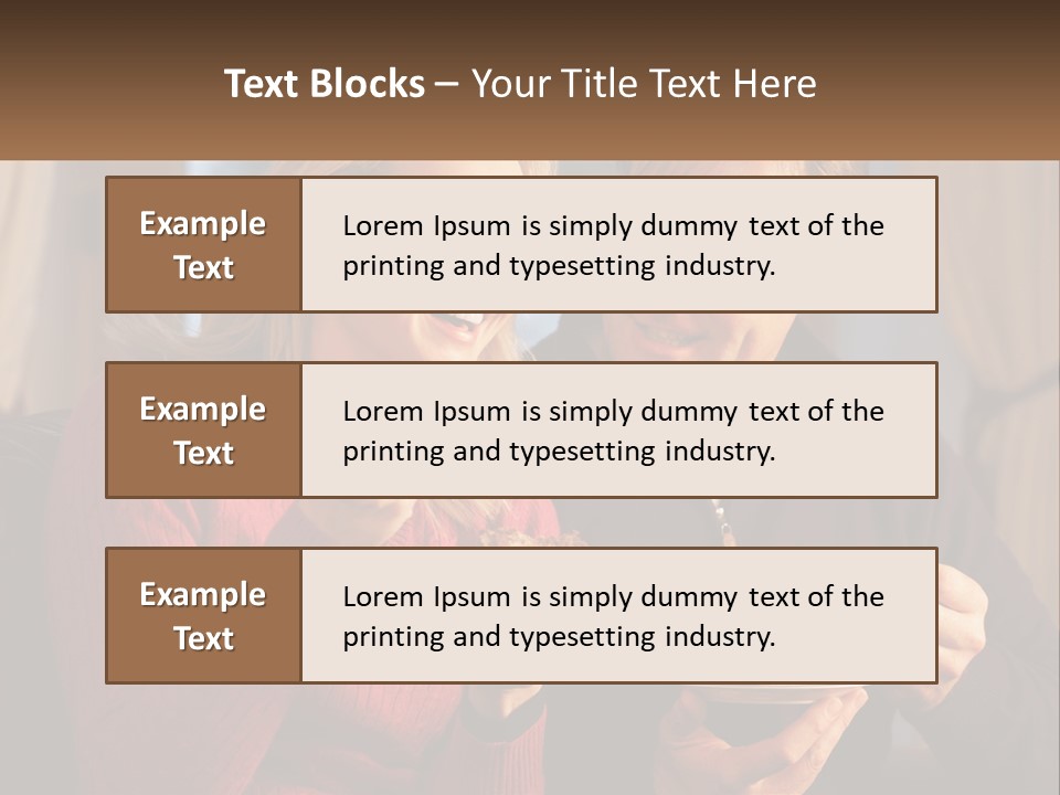 A Man And A Woman Eating Food From A Plate PowerPoint Template