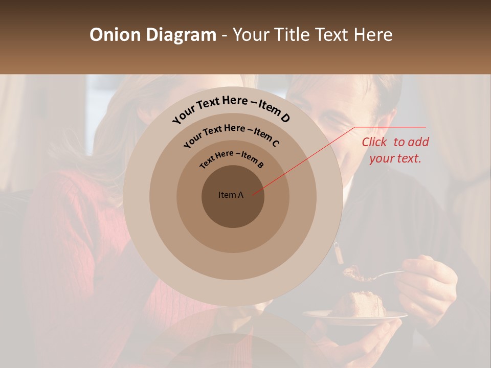A Man And A Woman Eating Food From A Plate PowerPoint Template