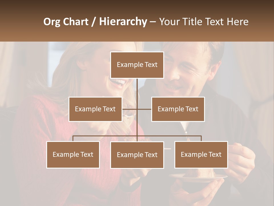 A Man And A Woman Eating Food From A Plate PowerPoint Template