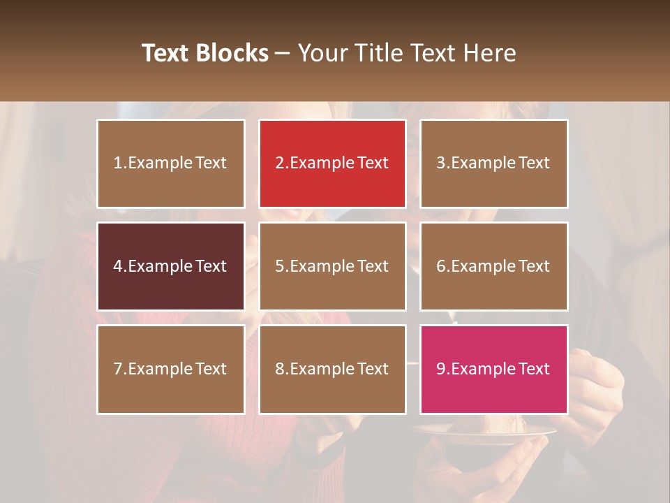 A Man And A Woman Eating Food From A Plate PowerPoint Template
