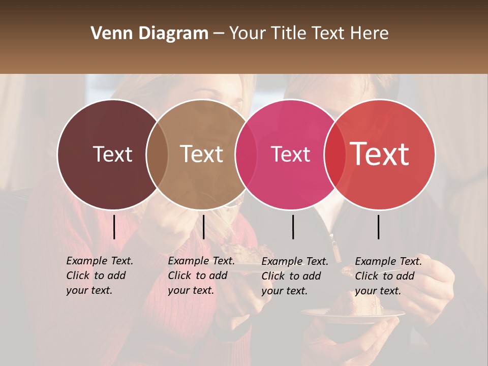 A Man And A Woman Eating Food From A Plate PowerPoint Template