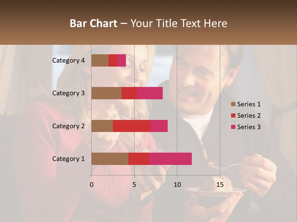 A Man And A Woman Eating Food From A Plate PowerPoint Template