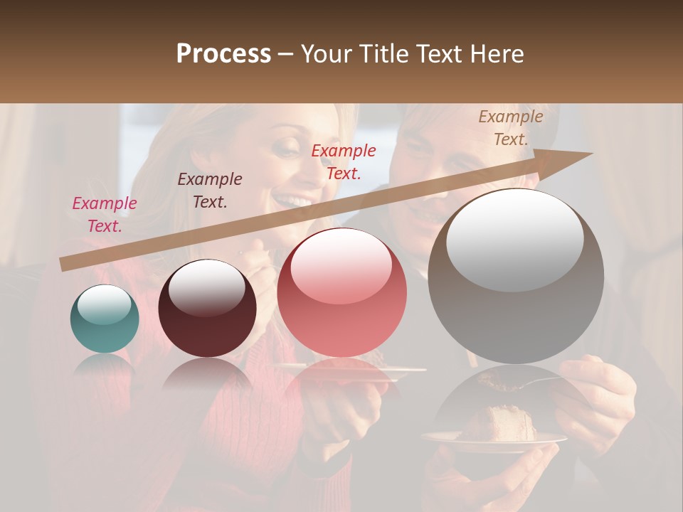 A Man And A Woman Eating Food From A Plate PowerPoint Template