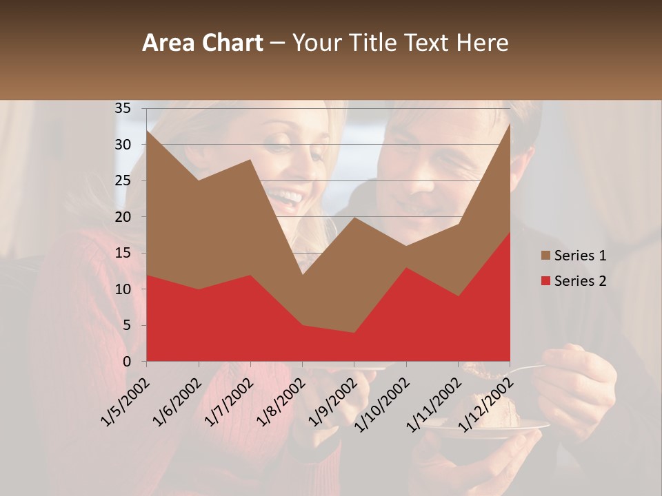 A Man And A Woman Eating Food From A Plate PowerPoint Template