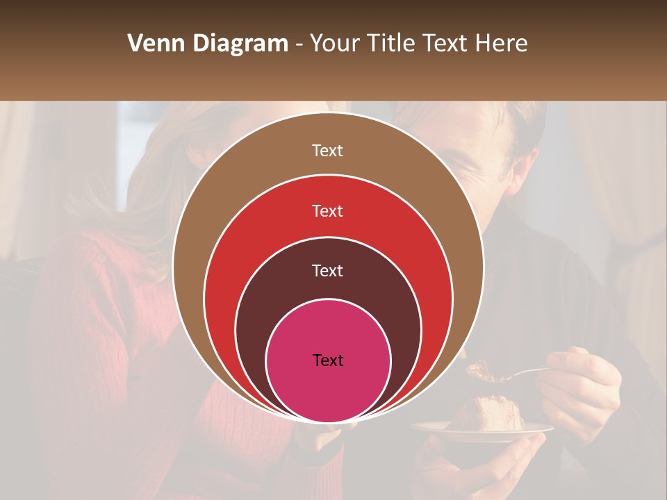 A Man And A Woman Eating Food From A Plate PowerPoint Template