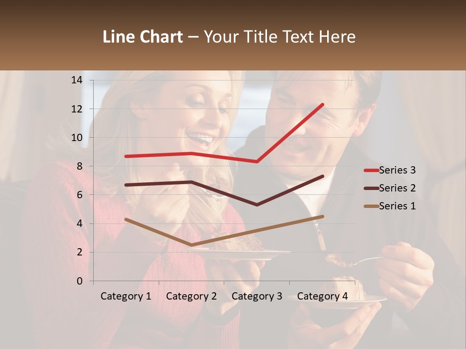 A Man And A Woman Eating Food From A Plate PowerPoint Template