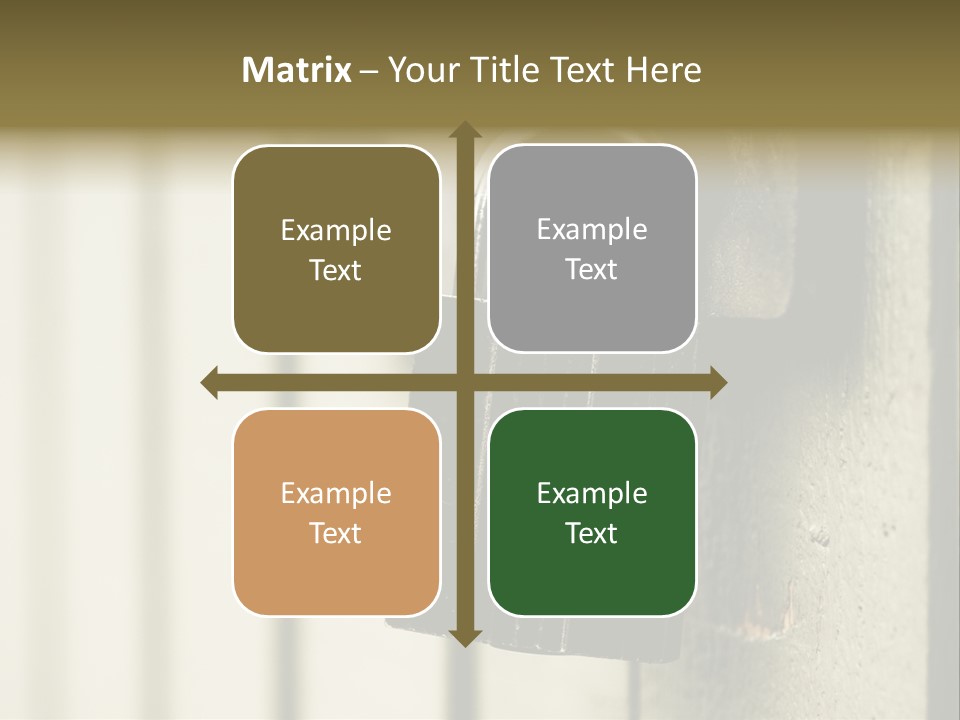 A Padlock On A Door With The Words Name Of Presentation On It PowerPoint Template