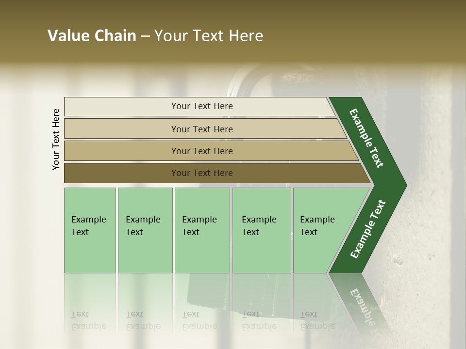 A Padlock On A Door With The Words Name Of Presentation On It PowerPoint Template