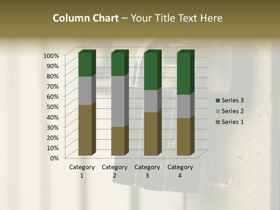 A Padlock On A Door With The Words Name Of Presentation On It PowerPoint Template