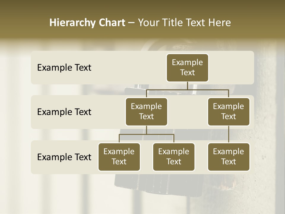 A Padlock On A Door With The Words Name Of Presentation On It PowerPoint Template