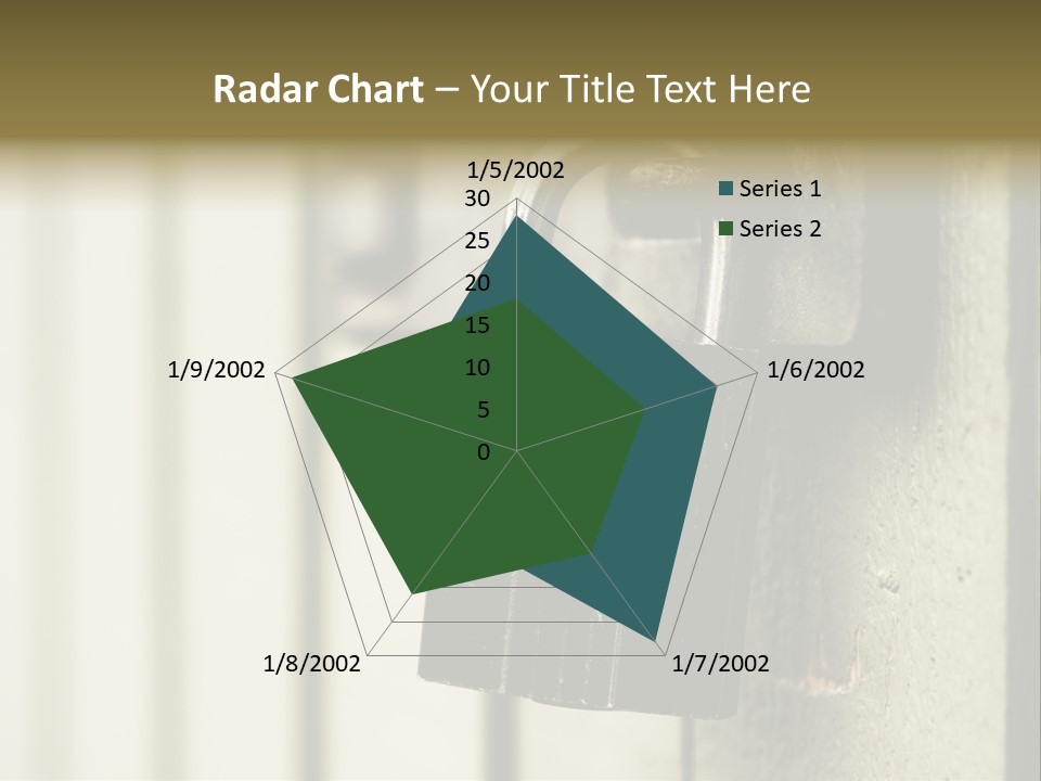 A Padlock On A Door With The Words Name Of Presentation On It PowerPoint Template