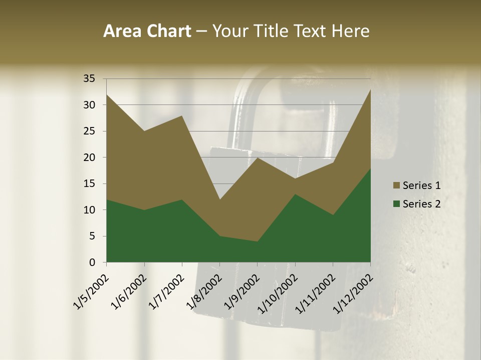 A Padlock On A Door With The Words Name Of Presentation On It PowerPoint Template