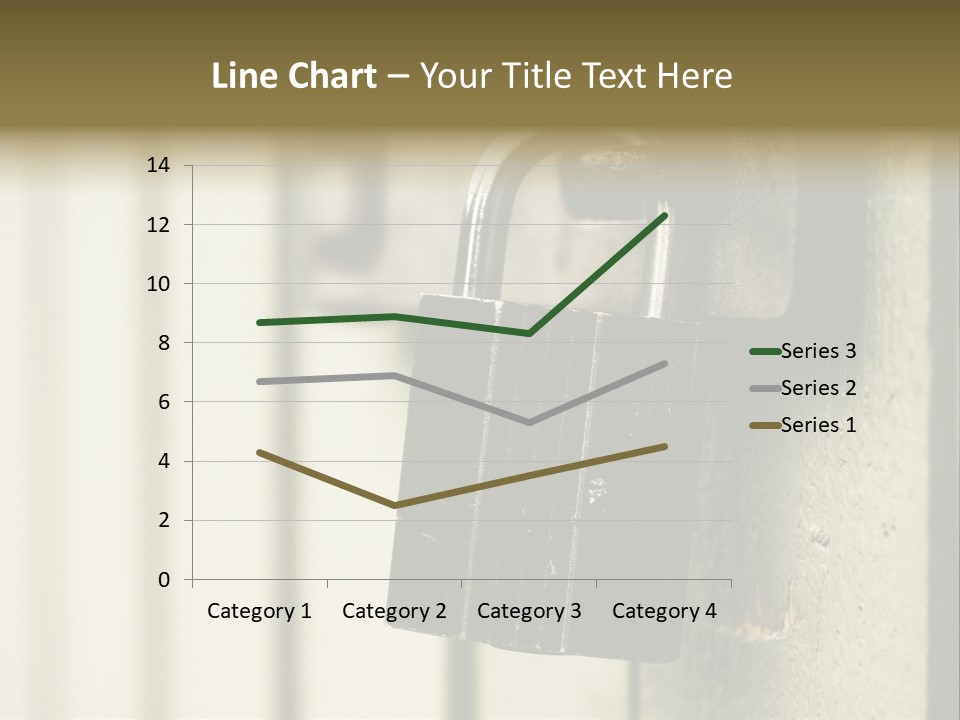 A Padlock On A Door With The Words Name Of Presentation On It PowerPoint Template