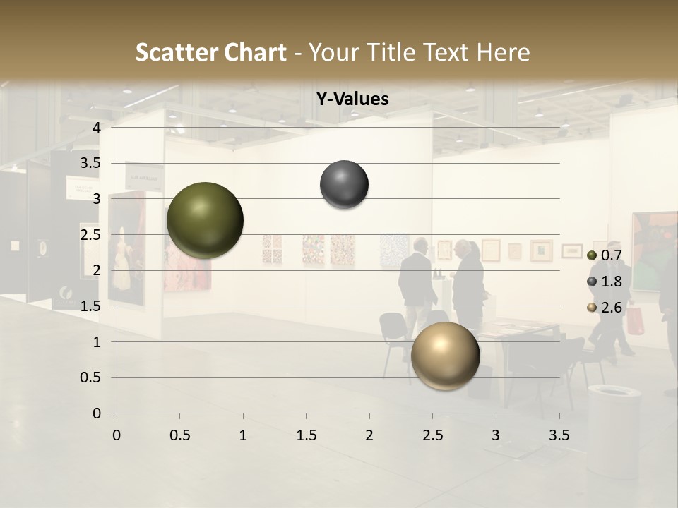A Group Of People Standing Around A Room PowerPoint Template