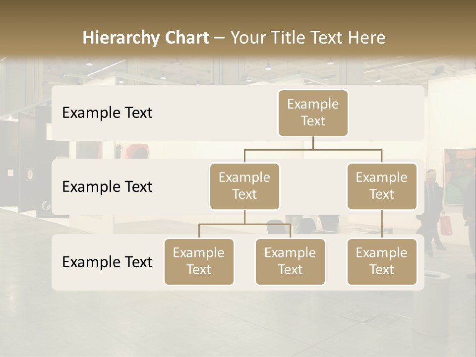 A Group Of People Standing Around A Room PowerPoint Template