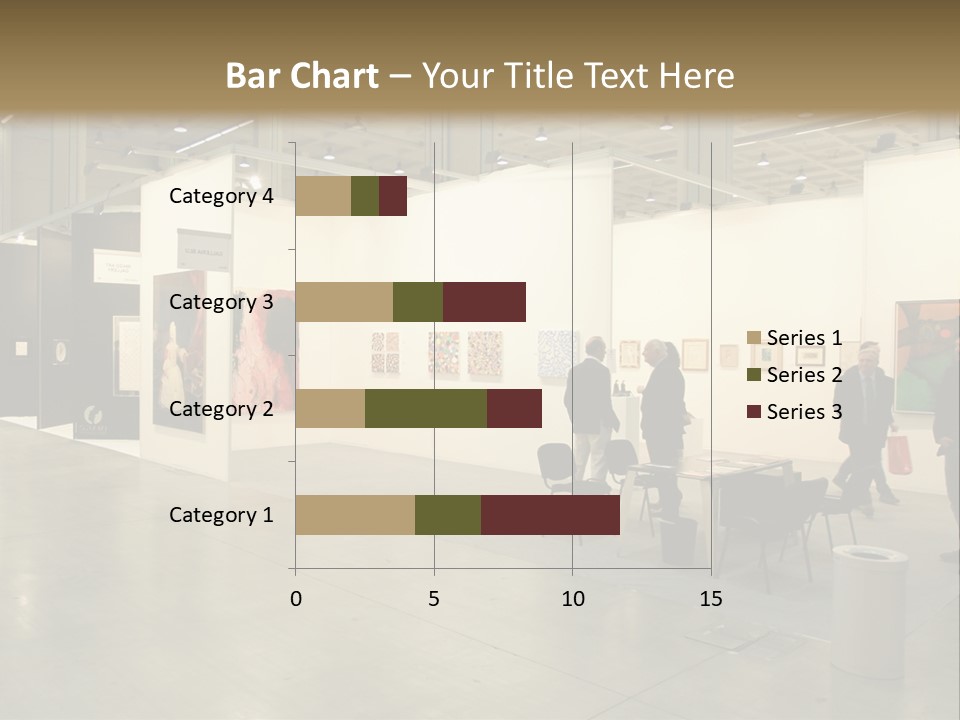 A Group Of People Standing Around A Room PowerPoint Template
