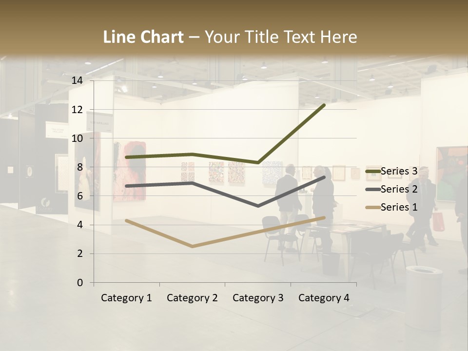 A Group Of People Standing Around A Room PowerPoint Template