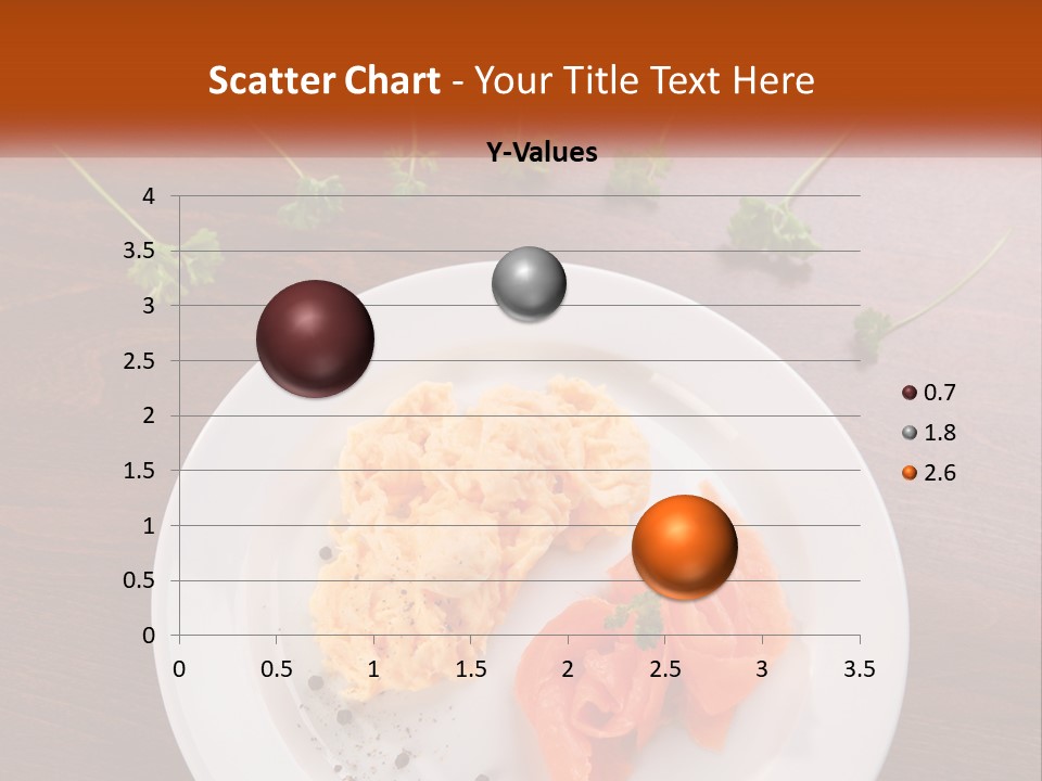 A Plate Of Food On A Wooden Table PowerPoint Template