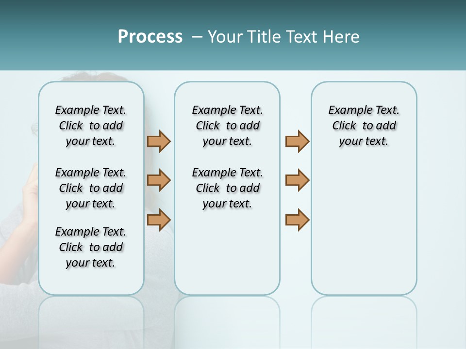 A Beautiful Woman Talking On A Cell Phone PowerPoint Template