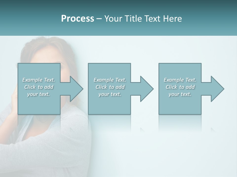 A Beautiful Woman Talking On A Cell Phone PowerPoint Template