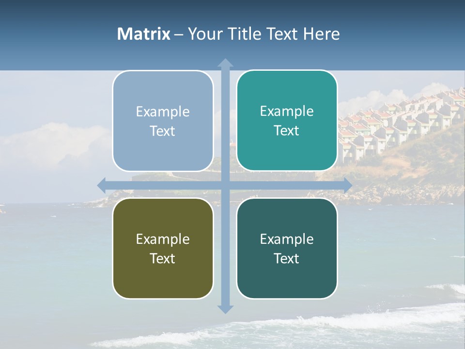 A Large Body Of Water With Houses On Top Of It PowerPoint Template