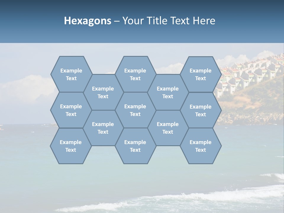 A Large Body Of Water With Houses On Top Of It PowerPoint Template