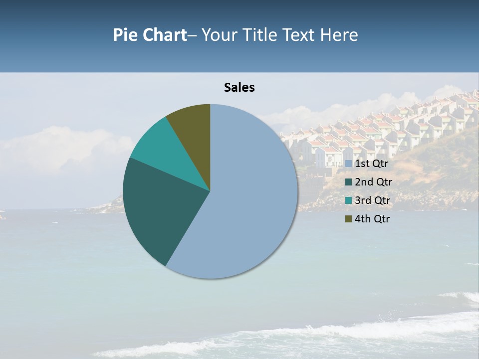 A Large Body Of Water With Houses On Top Of It PowerPoint Template