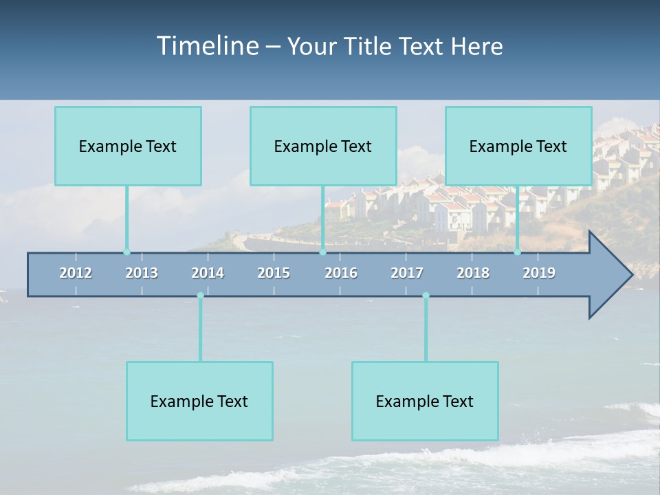 A Large Body Of Water With Houses On Top Of It PowerPoint Template