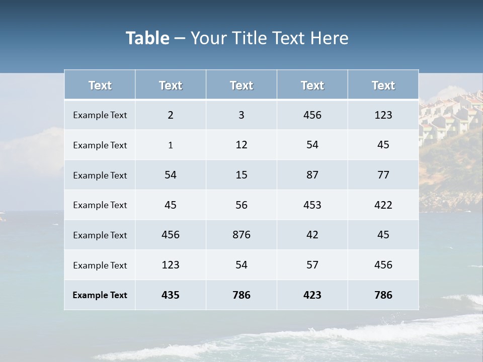 A Large Body Of Water With Houses On Top Of It PowerPoint Template