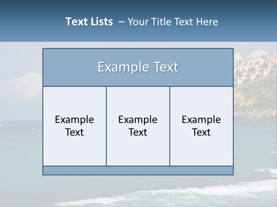 A Large Body Of Water With Houses On Top Of It PowerPoint Template