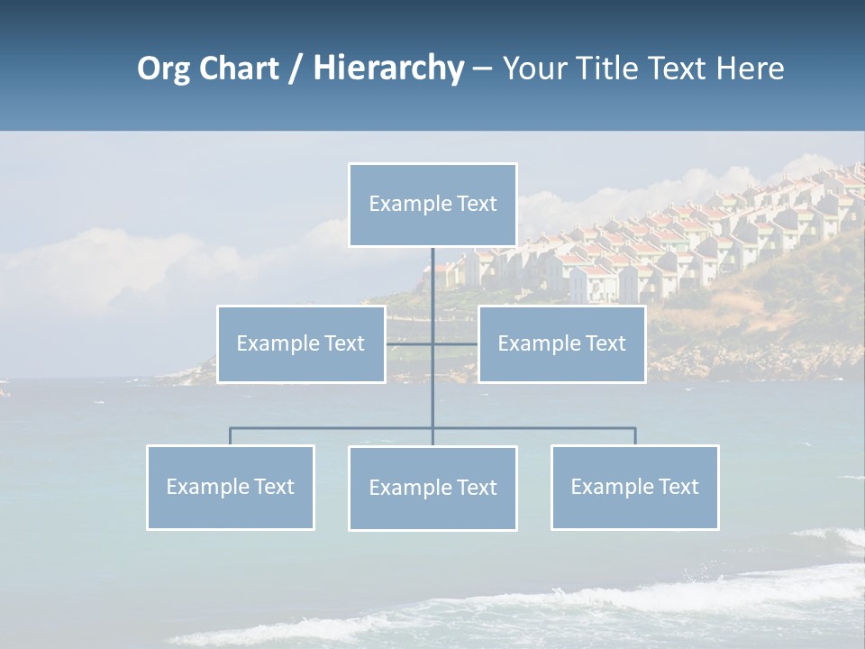 A Large Body Of Water With Houses On Top Of It PowerPoint Template