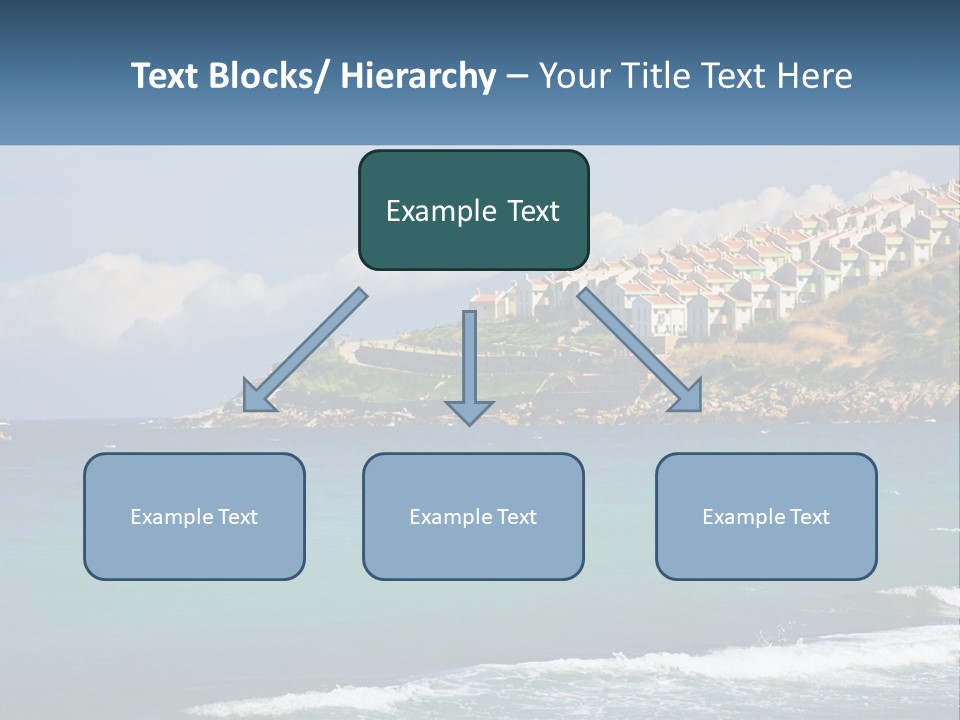 A Large Body Of Water With Houses On Top Of It PowerPoint Template