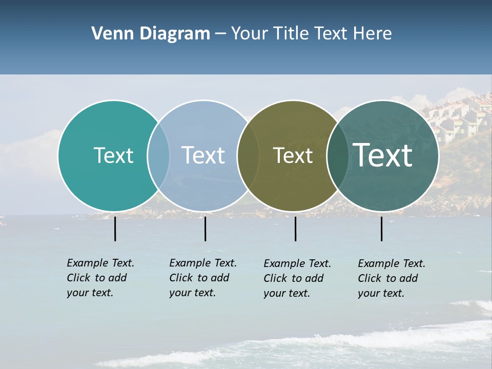 A Large Body Of Water With Houses On Top Of It PowerPoint Template