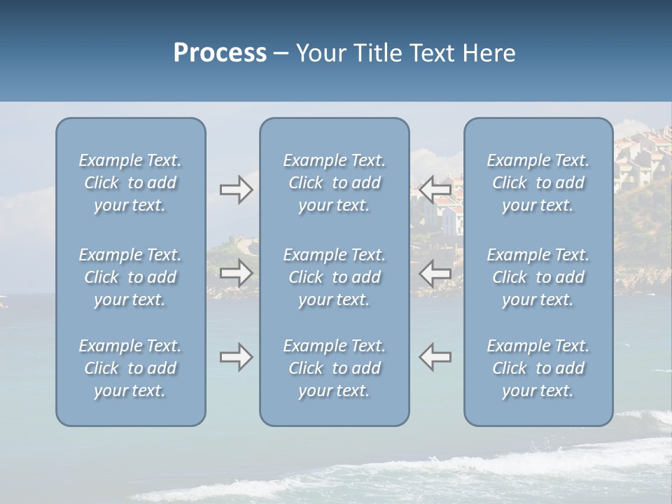 A Large Body Of Water With Houses On Top Of It PowerPoint Template