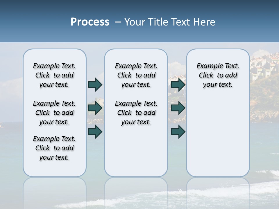A Large Body Of Water With Houses On Top Of It PowerPoint Template