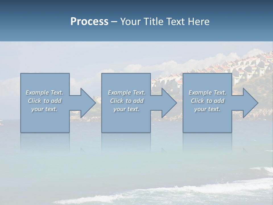 A Large Body Of Water With Houses On Top Of It PowerPoint Template