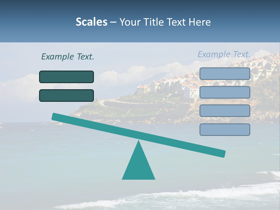 A Large Body Of Water With Houses On Top Of It PowerPoint Template