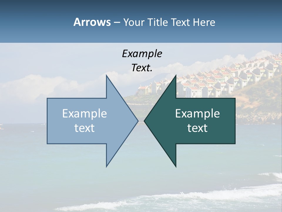 A Large Body Of Water With Houses On Top Of It PowerPoint Template